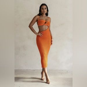 ORANGE COASTAL ESCAPE DRESS